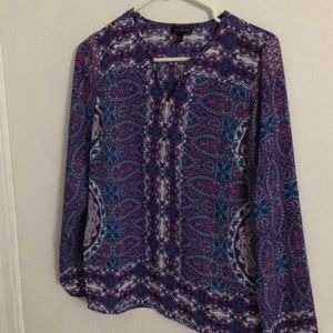 Long sleeve sheer shirt